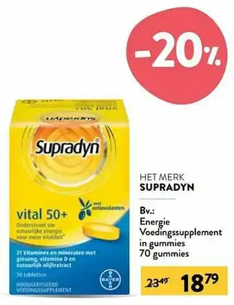 Energie voedingssupplement in gummies