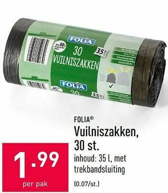 ALDI Vuilniszakken aanbieding