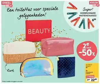 Di Gewatteerde toilettas aanbieding