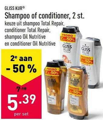 ALDI Shampoo of conditioner aanbieding