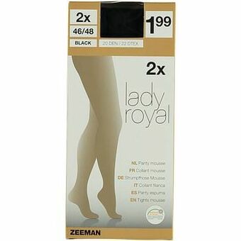 Zeeman Lady Royal - Panty - Comfort Fit - 20 den aanbieding