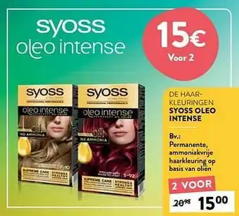 Di Permanente, ammoniakvrije haarkleuring op basis van oliën aanbieding