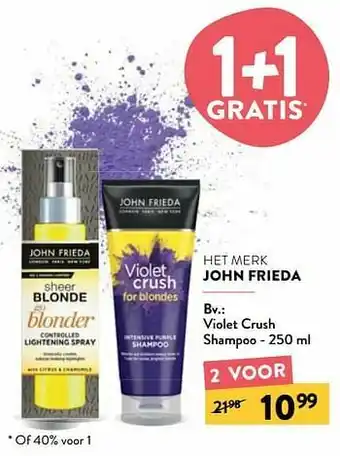 Di Violet crush shampoo aanbieding