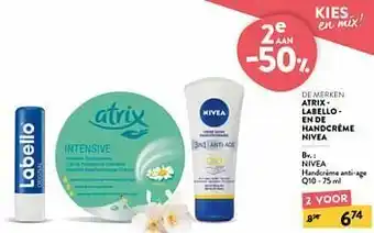 Di Nivea handcrème anti-age q10 aanbieding