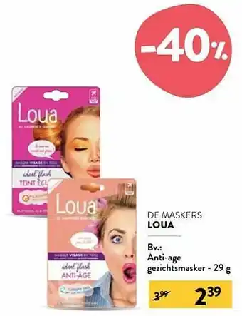Anti-age gezichtsmasker