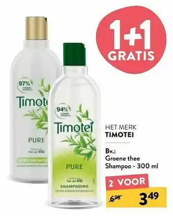 Di Groene thee shampoo aanbieding