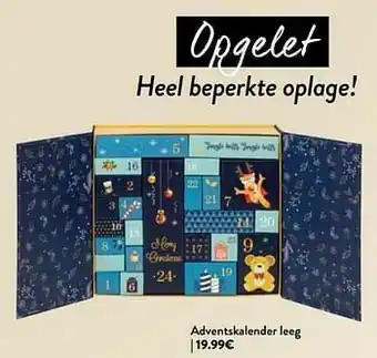 Di Adventskalender leeg aanbieding