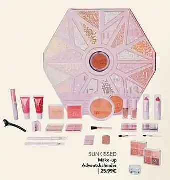 Di Sunkissed make-up adventskalender aanbieding