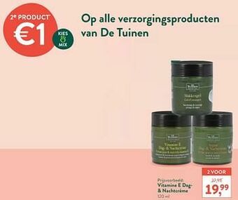 Holland & Barrett Vitamine e dag- + nachtcréme aanbieding