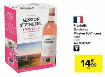 Frankrijk bordeaux mission st-vincent rosé