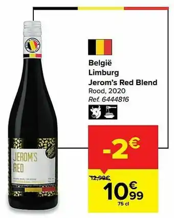 België limburg jerom’s red blend rood