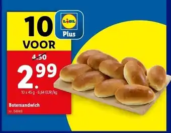 Lidl Botersandwich aanbieding