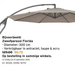 GAMMA Zweefparasol Florida aanbieding