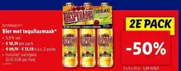 Lidl Bier met tequilasmaak aanbieding