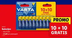 Lidl Batterijen aanbieding