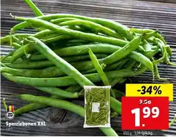 Lidl Sperziebonen XXL aanbieding