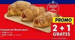 Lidl Croissant met Weense worst aanbieding