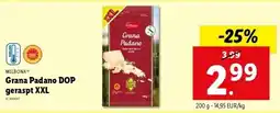 Lidl Grana Padano DOP geraspt XXL aanbieding