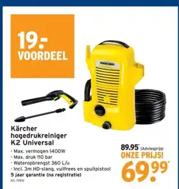 GAMMA Kärcher hogedrukreiniger K2 Universal aanbieding