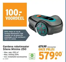 GAMMA Gardena robotmaaier Sileno Minimo 250 aanbieding