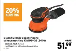 Black+Decker excentrische schuurmachine KA199-QS 240W