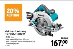 GAMMA Makita cirkelzaag HS7601J 1200W aanbieding