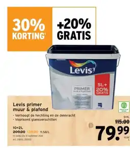 GAMMA Levis primer muur & plafond aanbieding