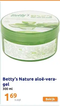 Action Betty's Nature aloë-vera-gel aanbieding