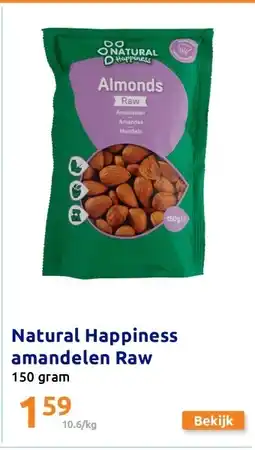 Action Natural Happiness amandelen Raw aanbieding