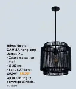 GAMMA GAMMA hanglamp James XL aanbieding