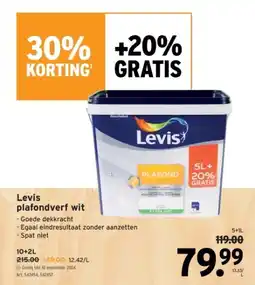 GAMMA Levis plafondverf wit aanbieding