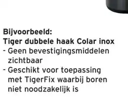 GAMMA Tiger dubbele haak Colar inox aanbieding
