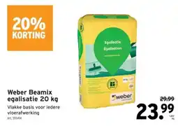 GAMMA Weber Beamix egalisatie 20 kg aanbieding