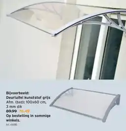 GAMMA Deurluifel kunststof grijs aanbieding