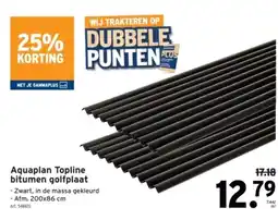GAMMA Aquaplan Topline bitumen golfplaat aanbieding