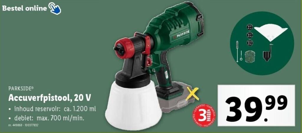 Parkside Kitpistool Aanbieding bij Lidl