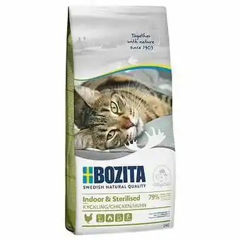 Zooplus 2x10kg Feline Indoor & Sterilised Bozita Kattenvoer aanbieding