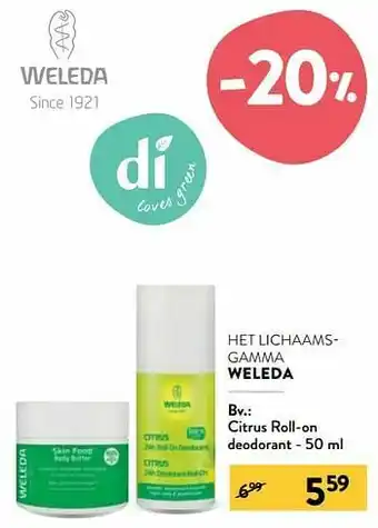 Di Citrus roll-on deodorant aanbieding