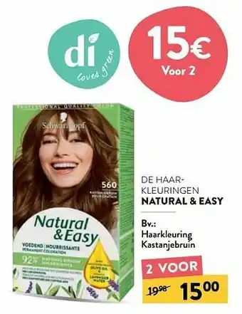 Di Haarkleuring kastanjebruin aanbieding
