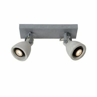 Zelfbouwmarkt Opbouwspot Led - Gu10 - 2x5w - Grijs aanbieding