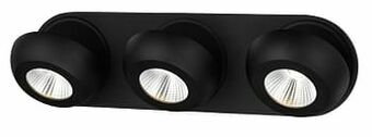 Zelfbouwmarkt Opbouwspot 3 Stuks - Led Zwart Dimbaar 7 Watt aanbieding