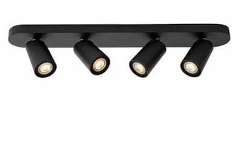 Zelfbouwmarkt Plafondspot - Led - Dim To Warm - Gu10 - 4x5w - Zwart aanbieding