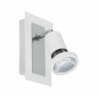 Zelfbouwmarkt Opbouwspot Led - Gu10 - 1x5w - Wit/chroom aanbieding