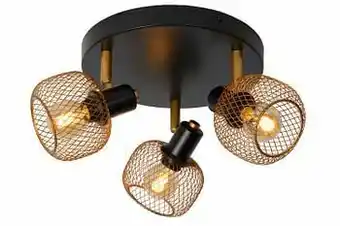 Zelfbouwmarkt Plafondspot - 3xe14 - Mat Goud / Messing aanbieding