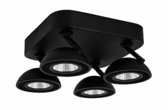 Zelfbouwmarkt Opbouwspot 4 Stuks - Satin Zwart Dimbaar 7 Watt aanbieding