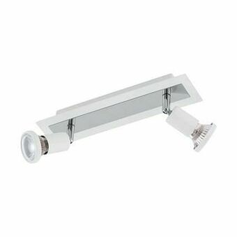 Zelfbouwmarkt Opbouwspot Led - Gu10 - 2x5w - Wit/chroom aanbieding