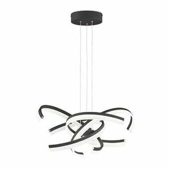 Zelfbouwmarkt Hanglamp Led Zwart Mat 4x8w 3400lm Diam 65cm aanbieding