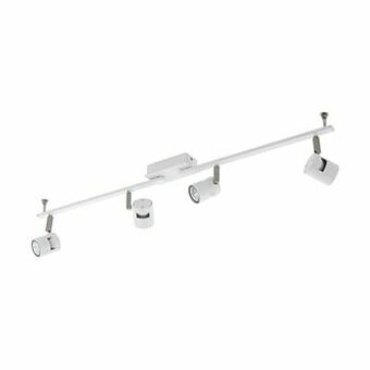 Zelfbouwmarkt Opbouwspot Led - Gu10 - 4x5w - Wit/nikkel aanbieding