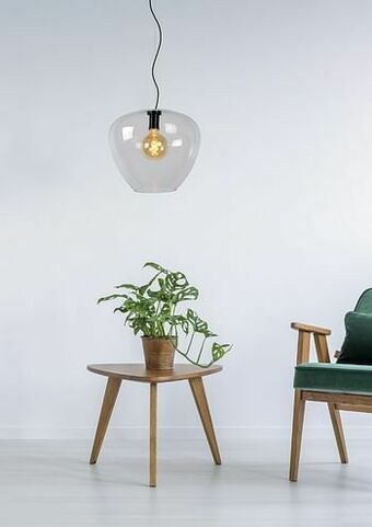 Zelfbouwmarkt Hanglamp Helder Glas aanbieding