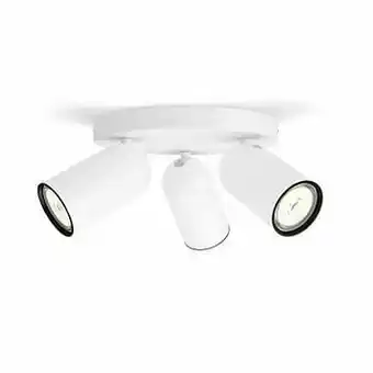 Zelfbouwmarkt Opbouwspot - 3xgu10 - Wit - Lampen Excl. aanbieding